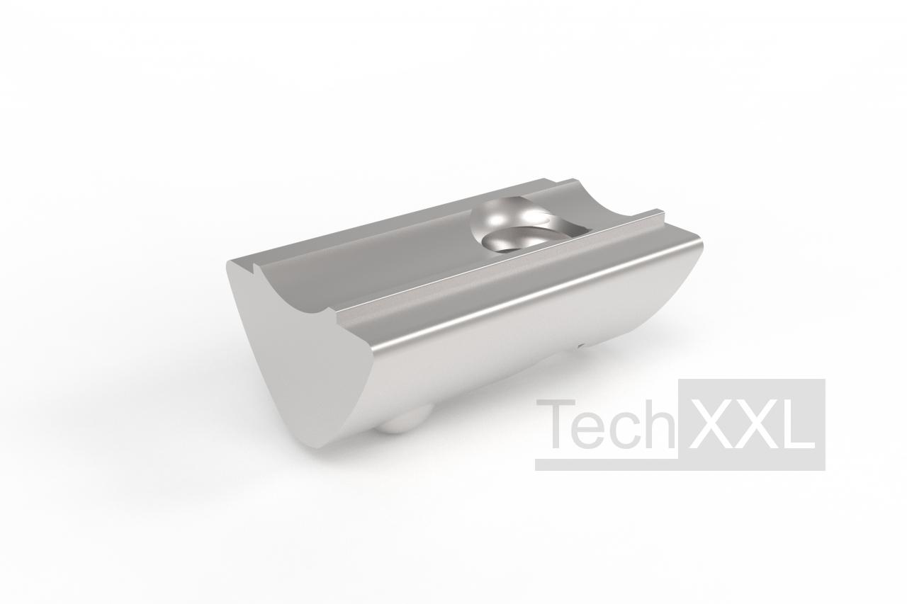 Profilato Alluminio Set 40 Dadi Scanalatura M5 Con Sfera Di Centraggio - Per Profili Alluminio 20x20, Acciaio Carbonio Dadi T Per Profili Alluminio