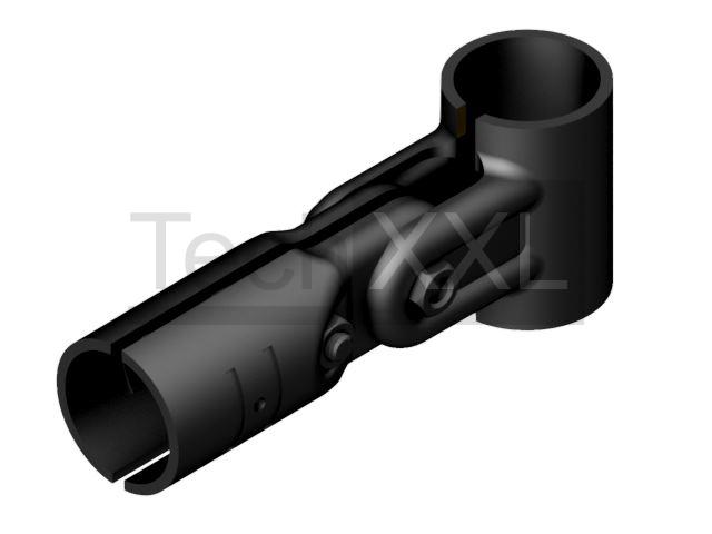 Connettore diagonale D28, nero, orientabile 180°, difficile compatibile con Bosch DF-7B-V2